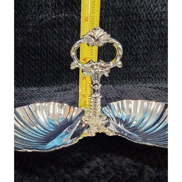 Vintage FB Rogers Silver Double Shell BonBon Dish – Silverplate – Made in Japan - Picture 11 of 11